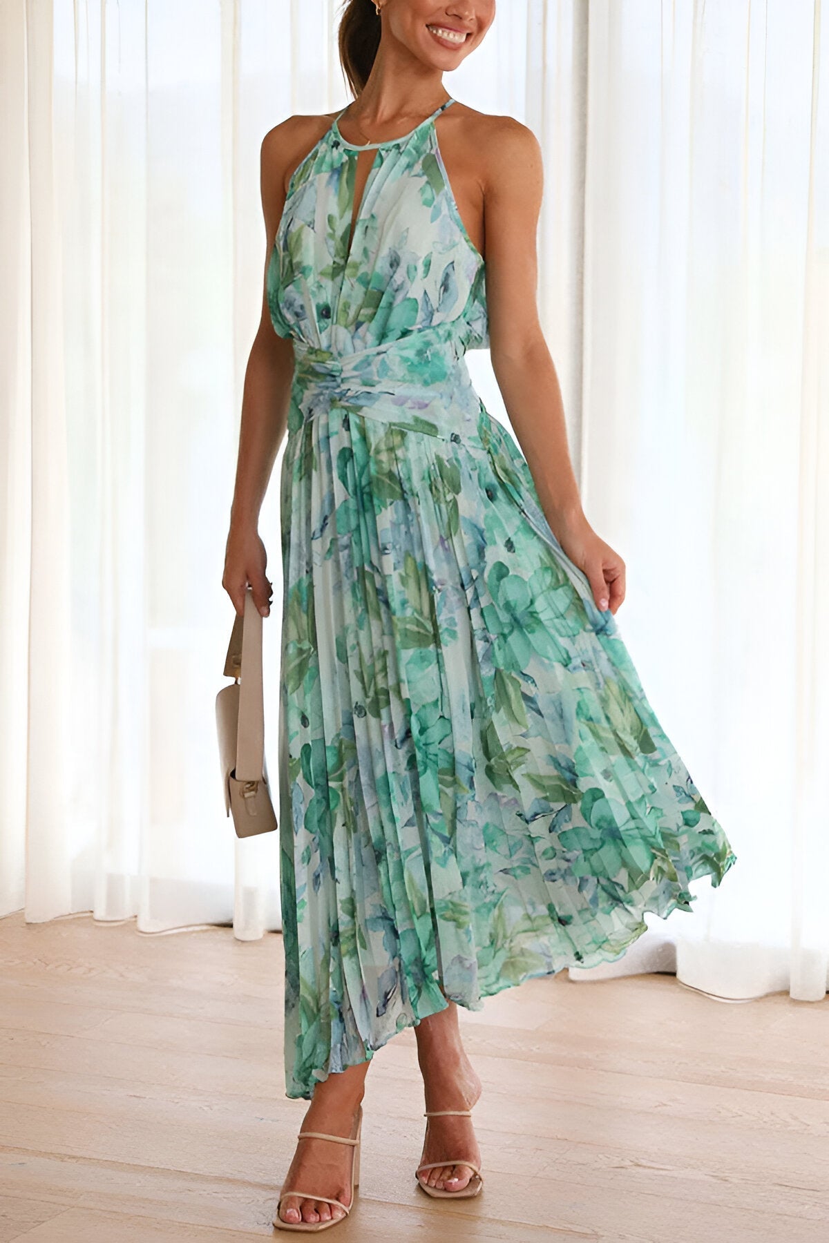 Valeria | Sukienka Maxi Elegancja Pływająca