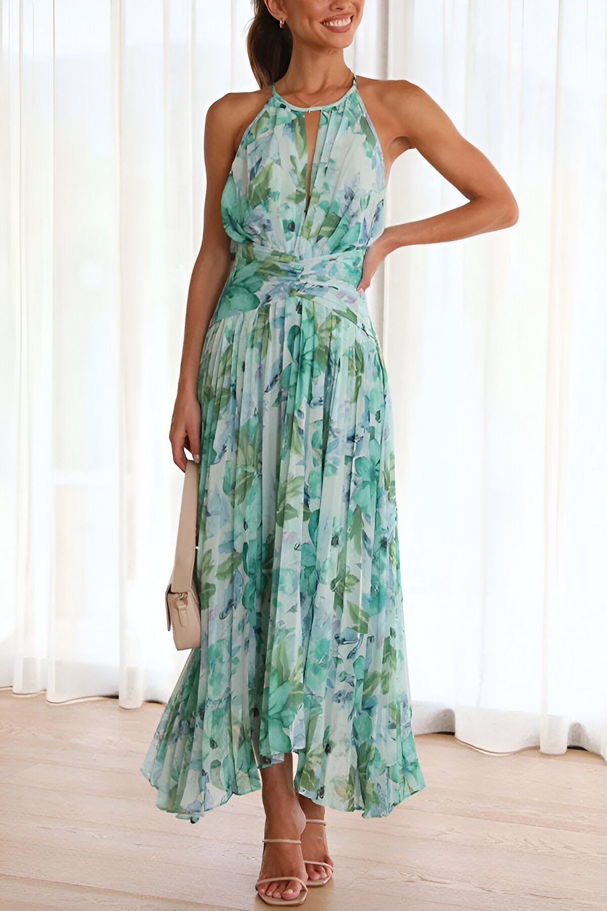 Valeria | Sukienka Maxi Elegancja Pływająca