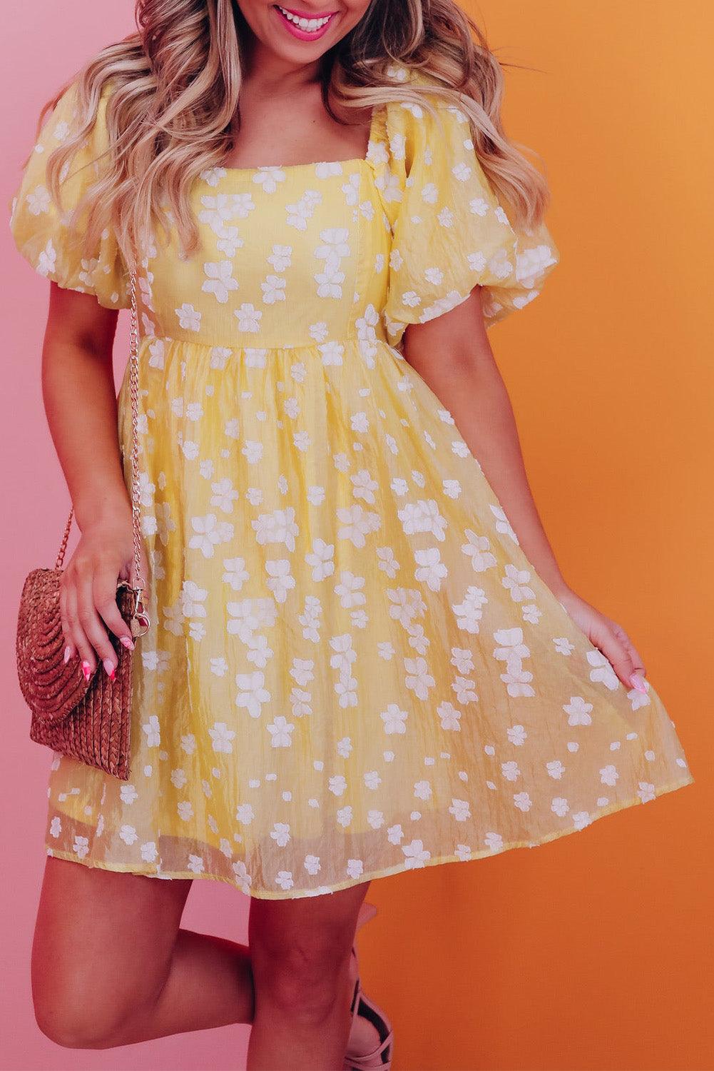 Lotte™ | Boho Mini-sukienka z Bufiastymi Rękawami