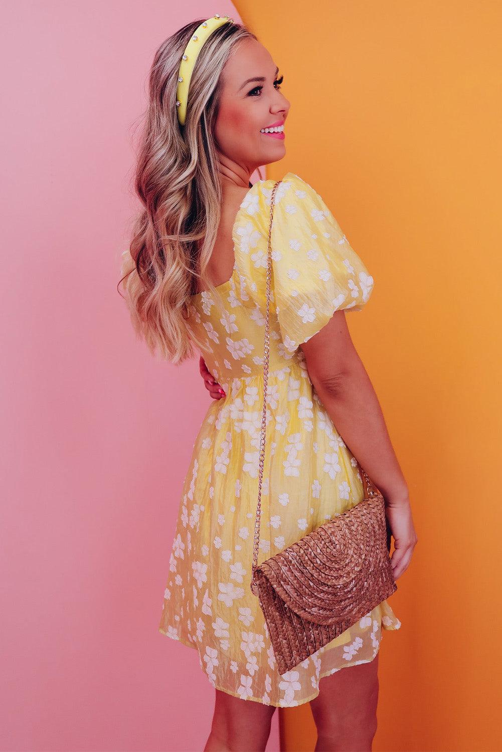 Lotte™ | Boho Mini-sukienka z Bufiastymi Rękawami